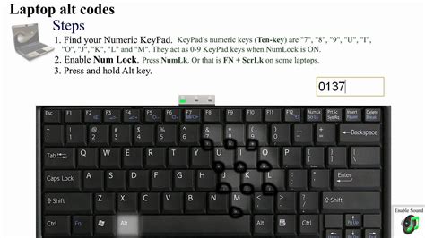 alt 164 in laptop